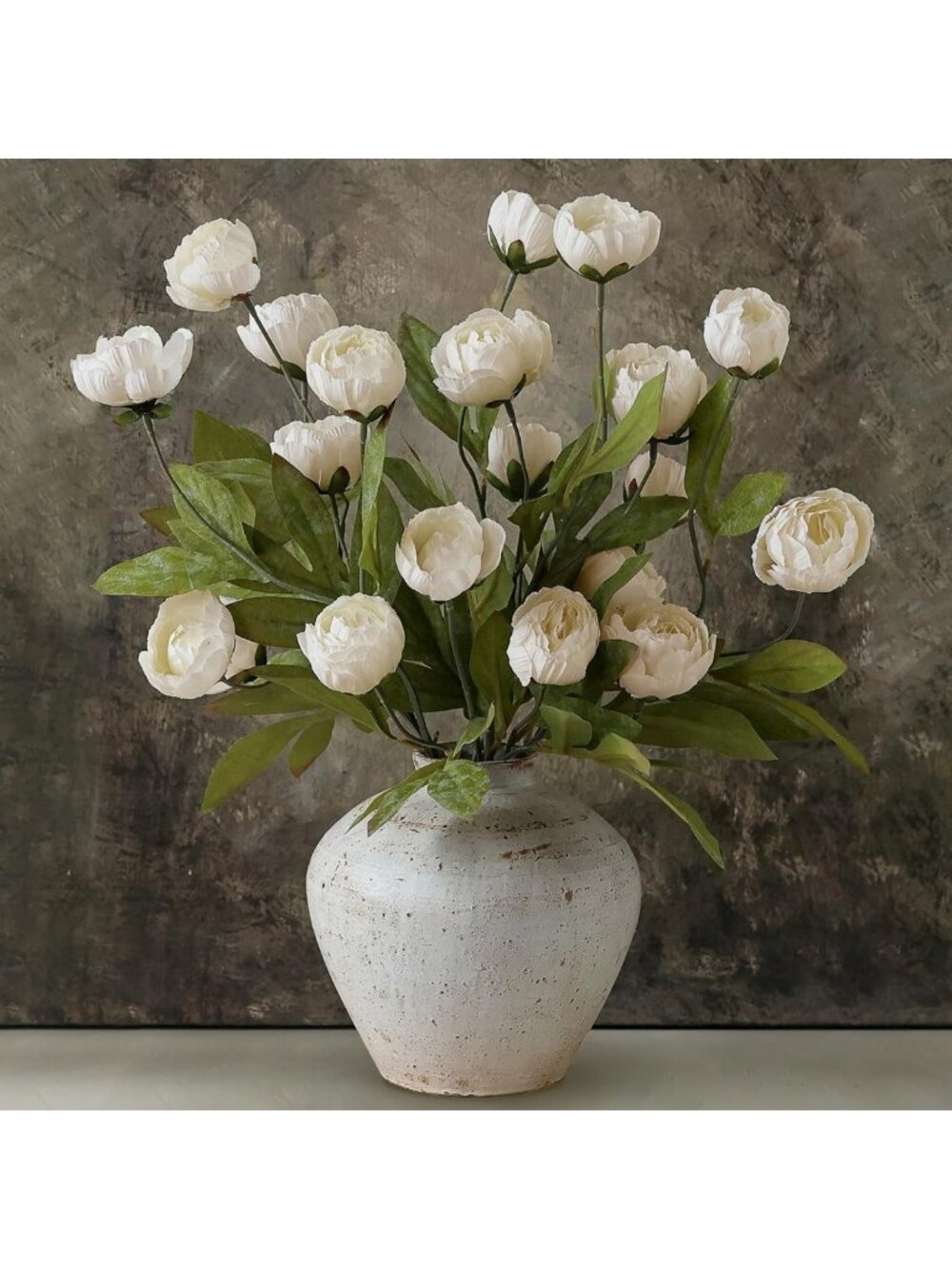 27" Faux Silk Peony Flowers - 6 Pcs Artificial Stems for Home Decor & Vases